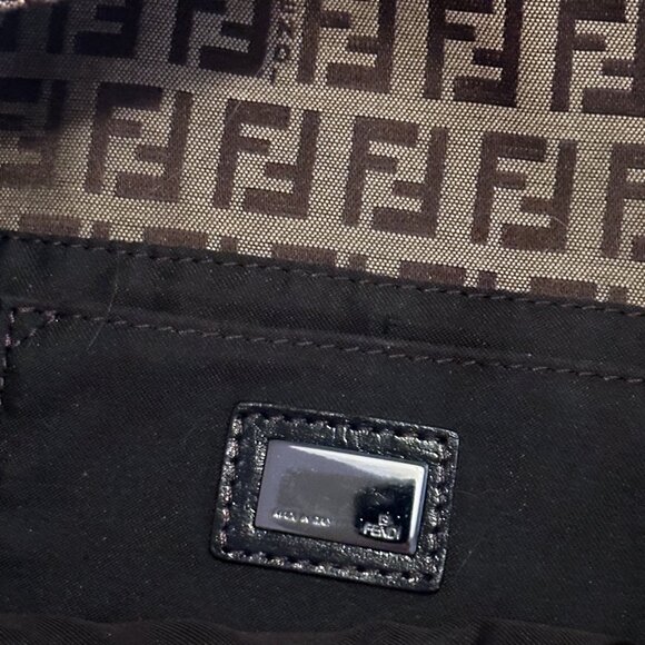 Vintage FENDI Monogram Baguette - Y2K Shoulder Bag - Picture 13 of 16